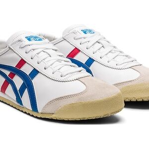 Onitsuka Tiger by Asics Mexico 66 White and Blue Sneakers